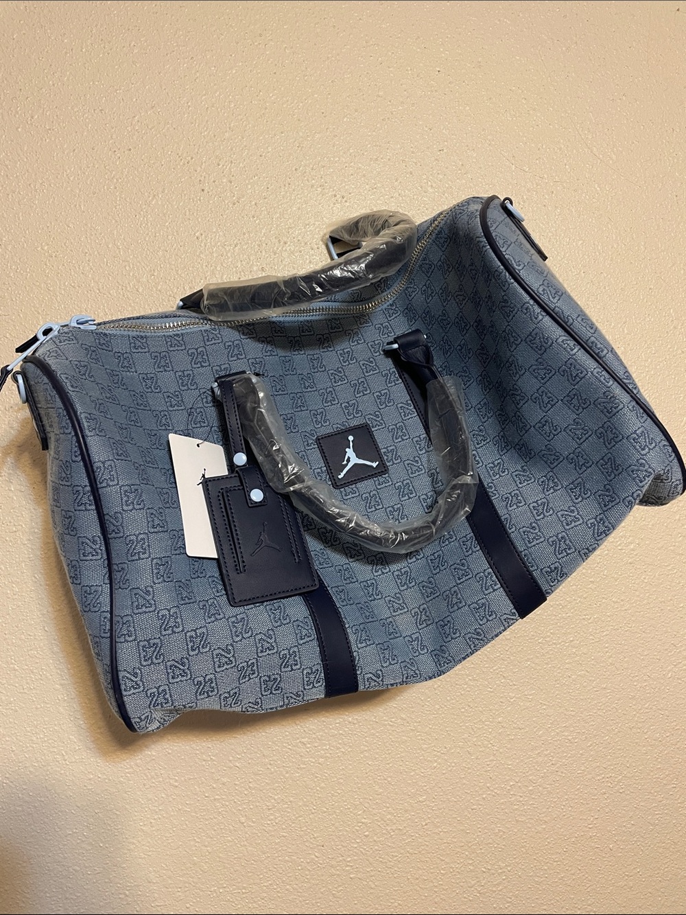 Jordan Men’s Blue Patterned Duffel Bag